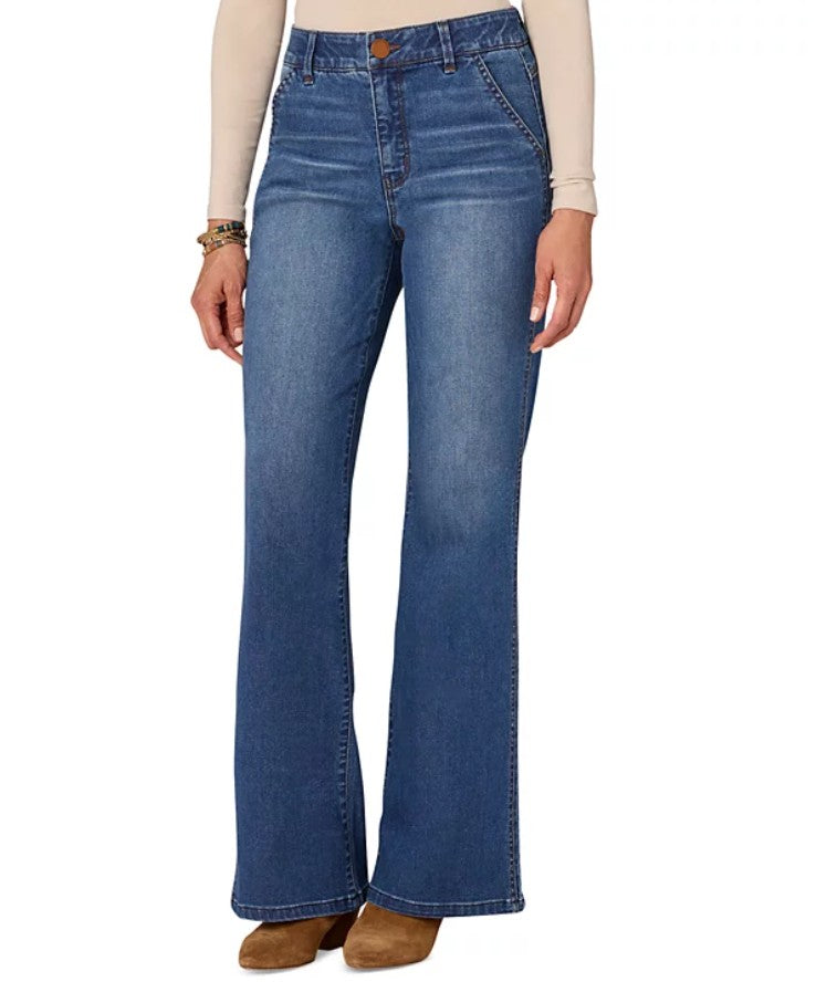 Democracy Women's AbSolution Skyrise Double-Side-Seam Flare Trouser Jeans