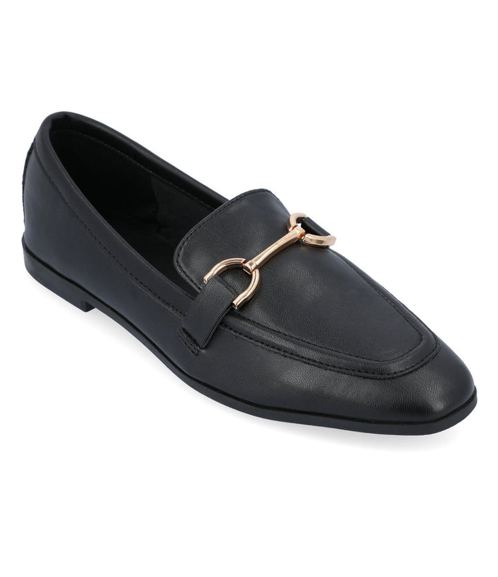 Journee Collection Women's Mizza Slip-On Loafers Flats Black Size 11