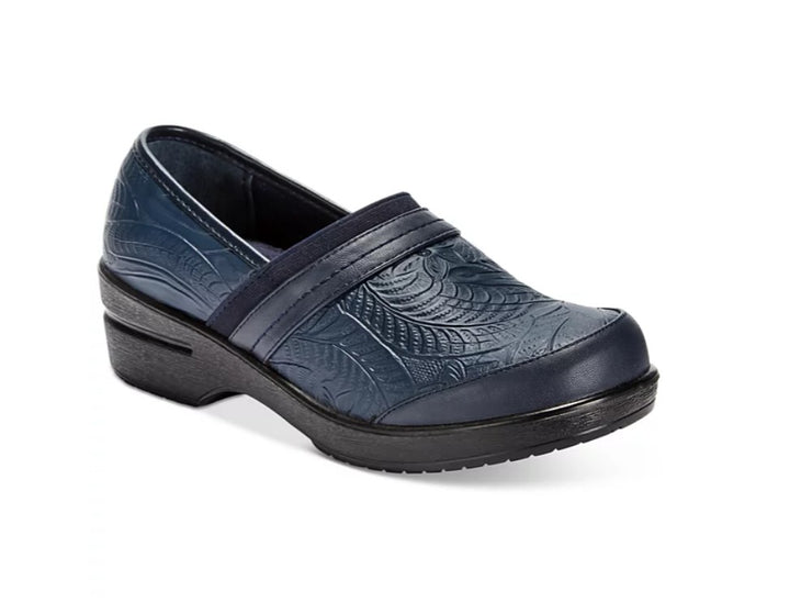 Easy Street Women's Round Toe Slip On Origin Clogs Navy Size 6 1/2