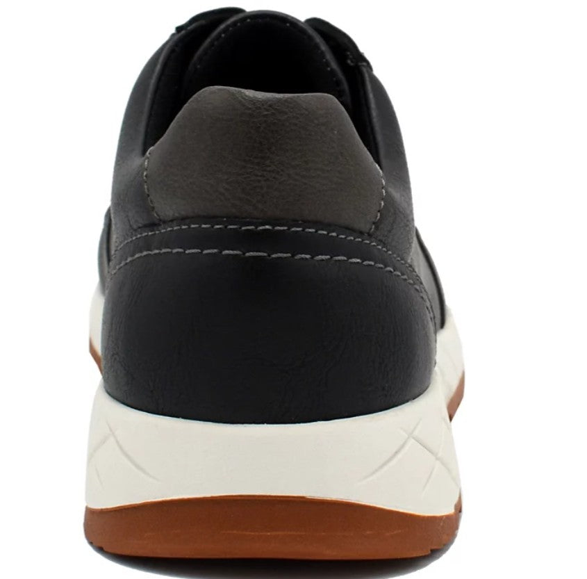 Aston Marc Men’s Round Toe Fashion Casual Court Shoe Black Size 9.5 M