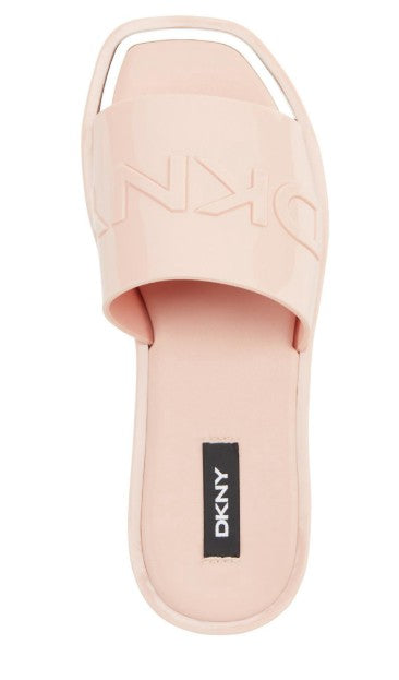 DKNY Women's Laren Platform Slide Sandals Pink Blush Wod Size 6