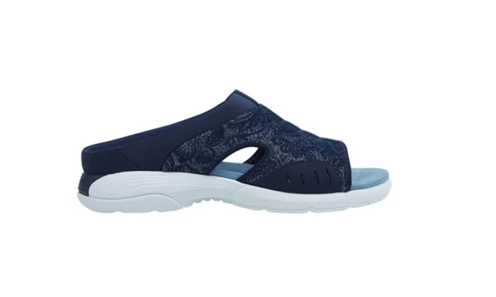 Easy Spirit Women's Traciee Lightweight Flat Easy-On Sandals Dark Blue