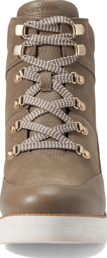 Cole Haan Women's Zerogrand City Wedge Hiker Booties Dark Grey Size 7.5