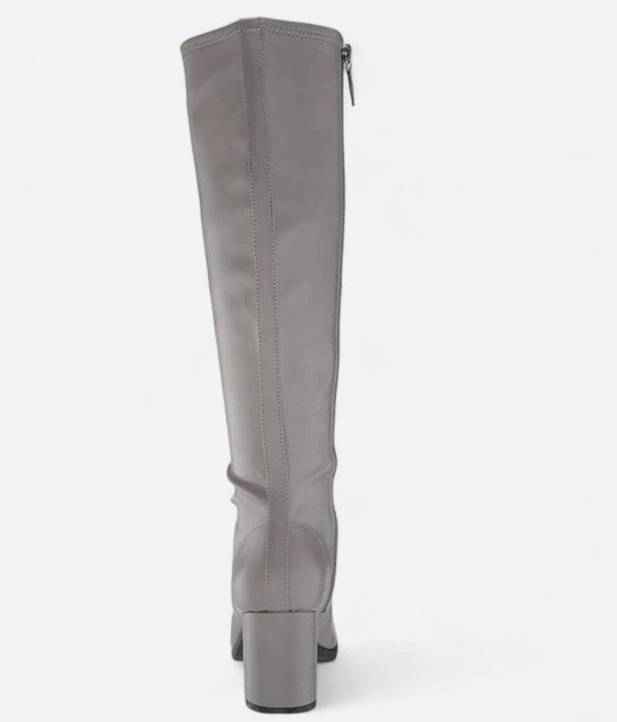 Aerosoles Women's Square Toe Micah Tall Boots Grey Size 7
