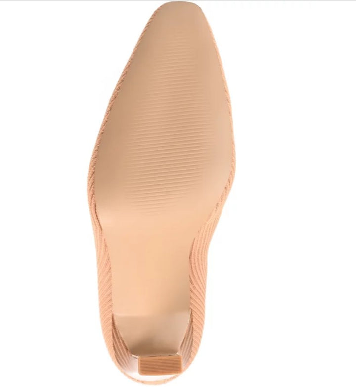 Journee Collection Women's Square Toe Elissa Booties Tan Size 8