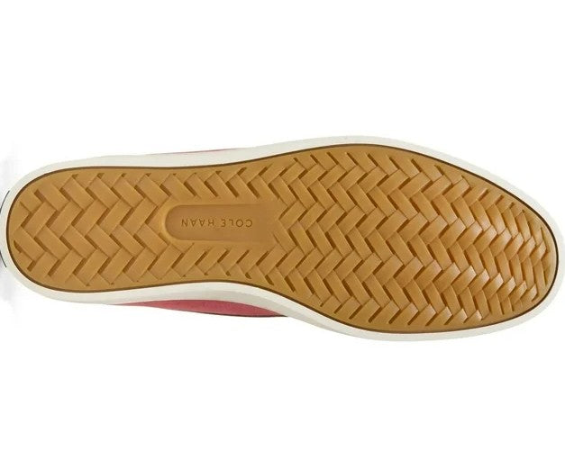 Cole Haan Men's Nantucket Slip-On Penny Loafers Mineral Red Canvas Size 10 1/2 M