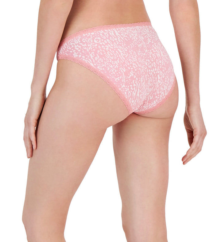 Jenni Women’s Lace Trim Bikini Underwear Dist Animal Size L