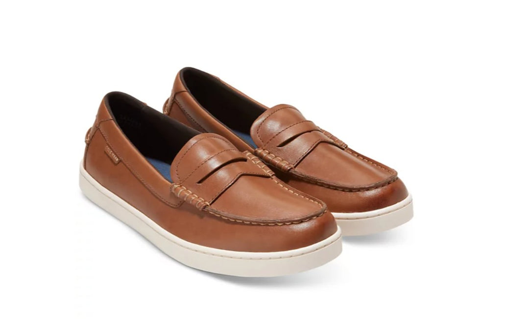 Cole Haan Men's Nantucket Slip-On Penny Loafers Shoes Tan/Ivory Size 11.5M