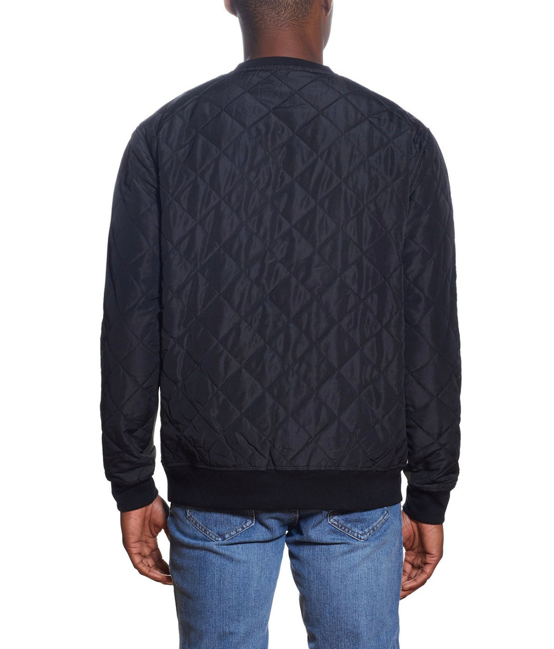 Weatherproof Vintage Men's Quilted Mix Media Sweatshirt Rosin Size L