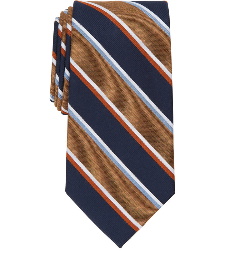 Club Room Men's Stripe Tie Taupe One Size
