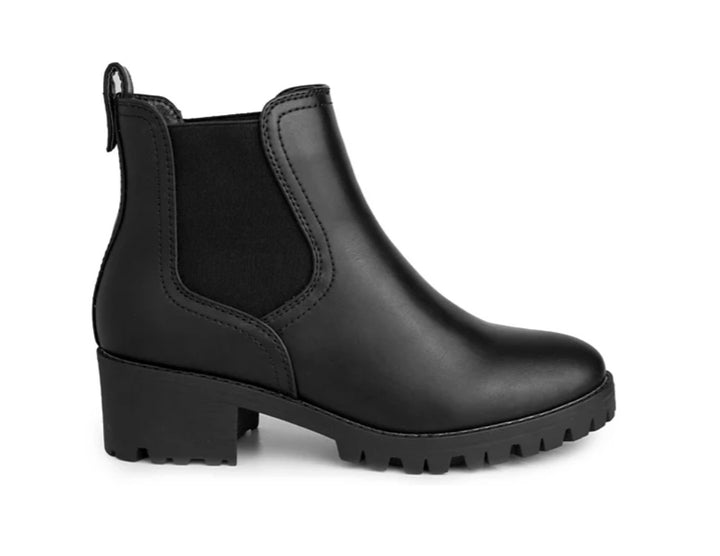 Sugar Women's Pull-on Kelce Ankle Boots Black Smooth Gore Size 7 M