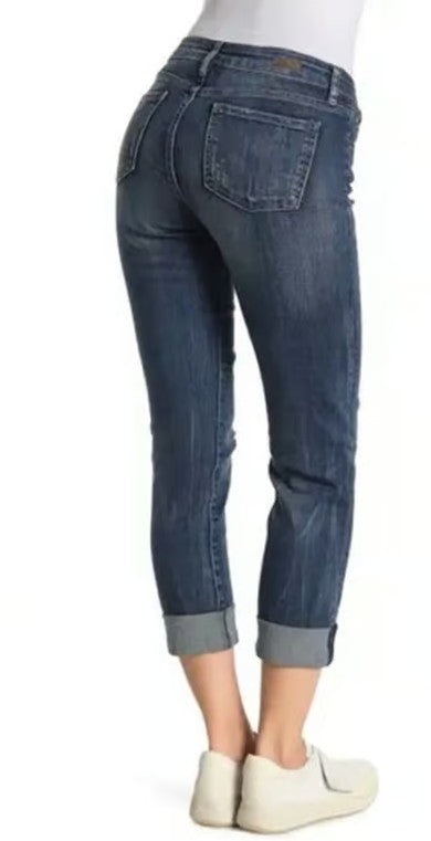 Kut from the Kloth Women's Catherine Boyfriend Cuffed Jeans Diverge Blue
