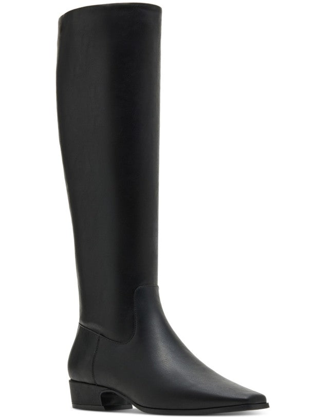 Madden Girl Women's Florence Snip-Toe Knee-High Boots Black Pari Size 7