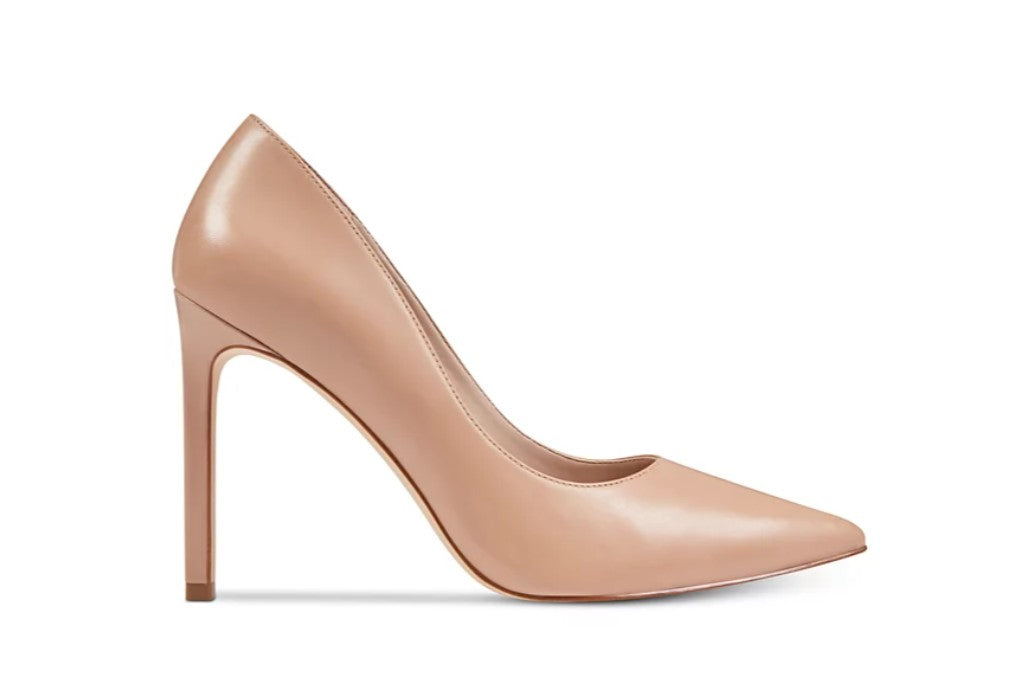 Nine West Women's Tatiana Pointy Toe High Stiletto Pumps Medium Natural Size 5.5