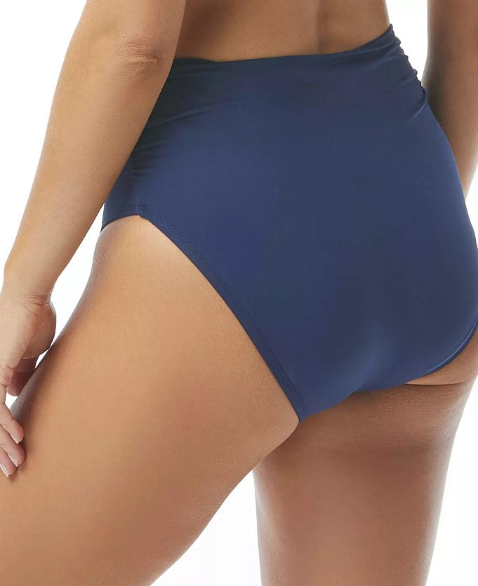 Coco Reef Women's Impulse High-Waist Bikini Bottoms Navy Captain Size M