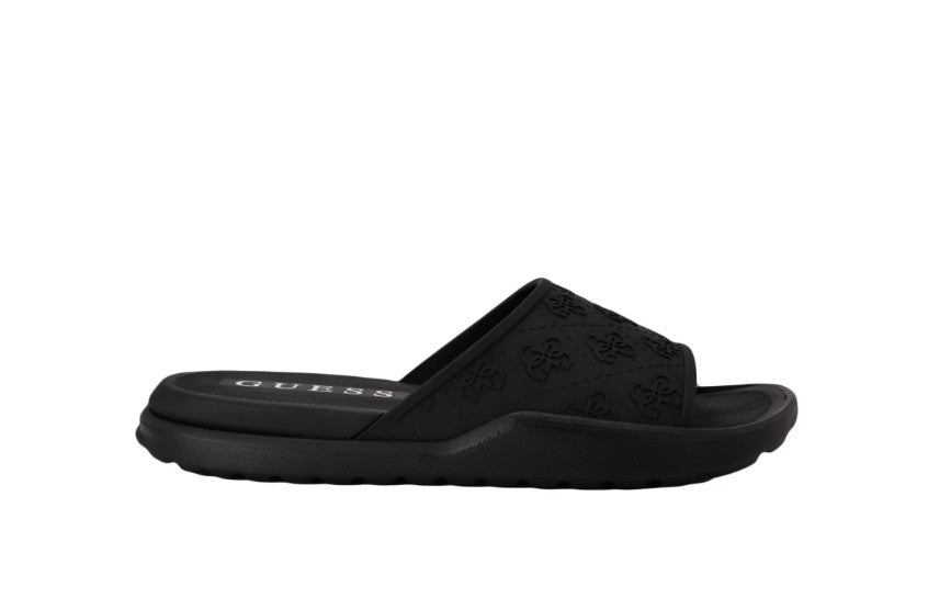 Guess Men's Slips on Magaria Quattro G Slide Sandals Black Size 8M