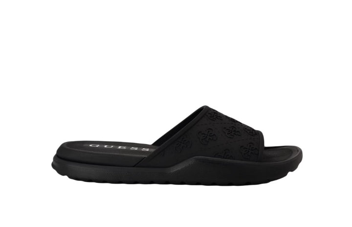 Guess Men's Slips on Magaria Quattro G Slide Sandals Black Size 8M