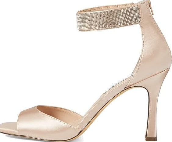 Nina New York Women's Ankle Strap Stiletto Dress Heeled Sandals Size 8