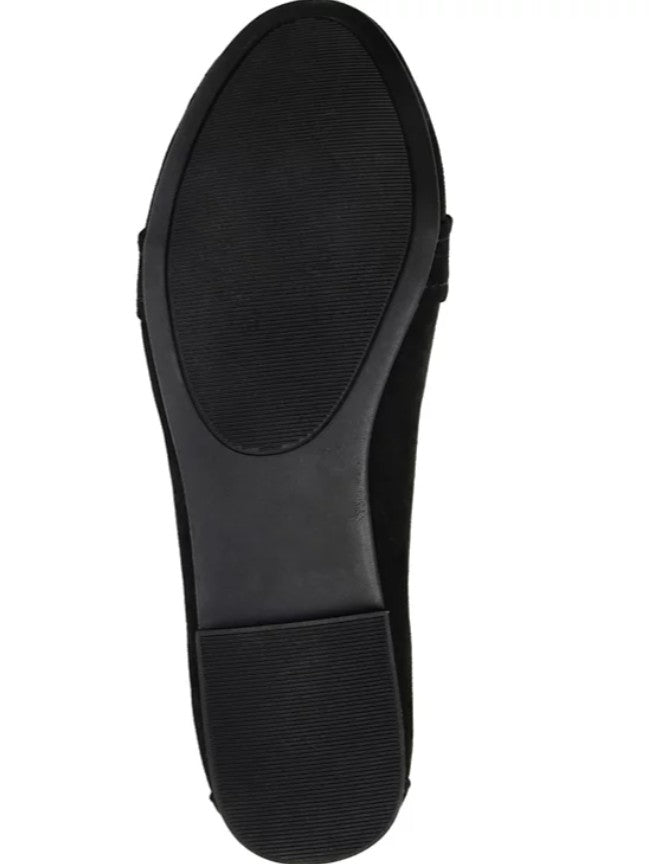 Journee Collection Women's Marci Slip On Flats Black Size 7 1/2