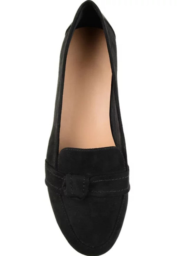 Journee Collection Women's Marci Slip On Flats Shoes Black Size 10