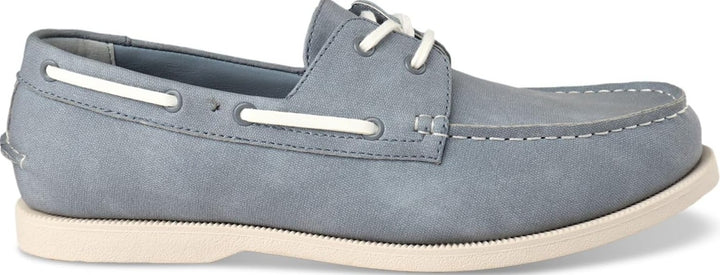 Club Room Men's Padded Elliot Round Toe Boat Shoes Light Blue Moc Size 8M