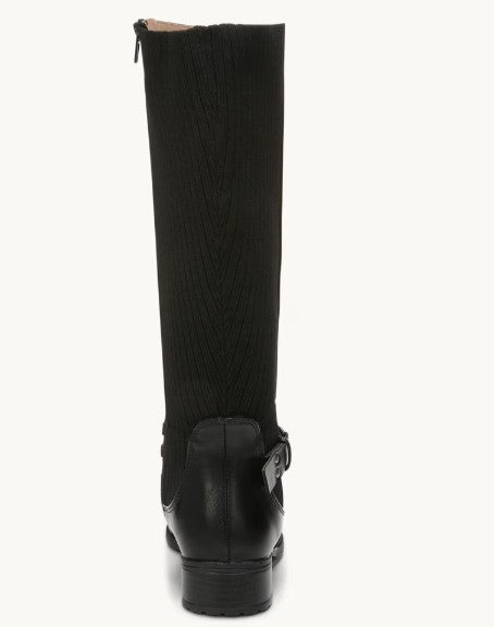 LifeStride Women's Xanita Faux Leather Riding Boots Black Size 9