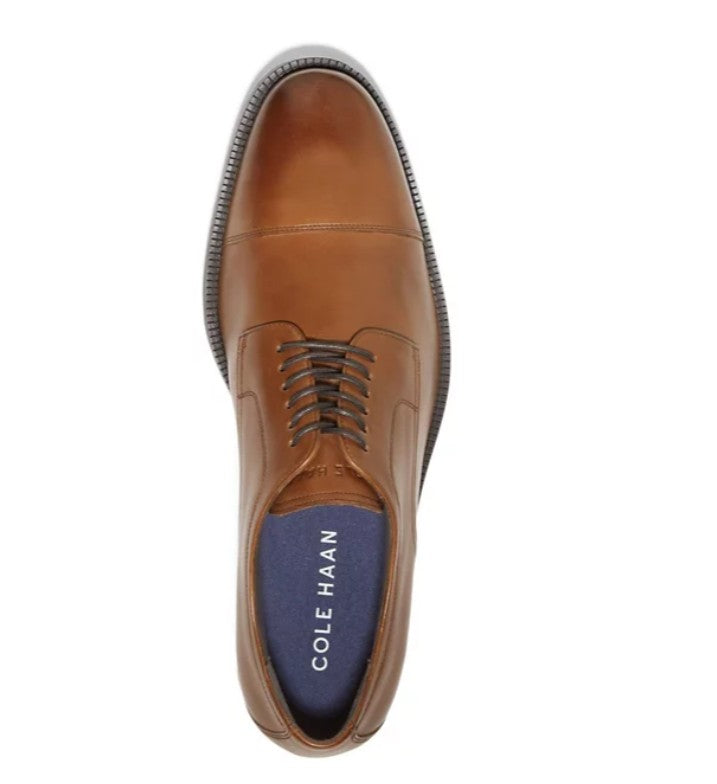 Cole Haan Men's Modern Essentials Cap Oxford Shoes British Tan Size 10 M