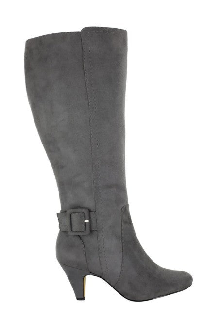 Bella Vita Women's Troy II Tall Dress Boots Grey Suede Size 7.5