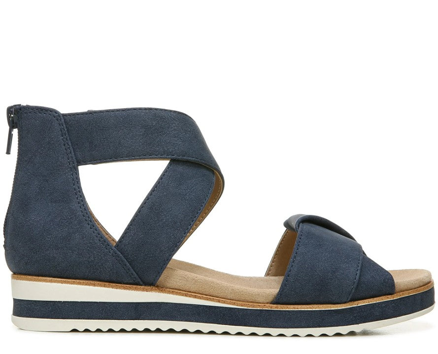 LifeStride Women's Zoom Strappy Sandals Navy Size 8.5