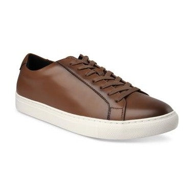 Alfani Men's Grayson Memory Foam Lace-Up Sneakers Tan-White Size 9