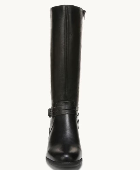 LifeStride Women's Xanita Faux Leather Riding Boots Black Size 9