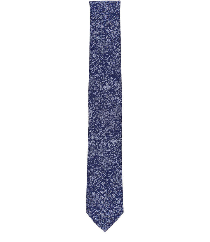 Bar III Men's Skinny Design Floral Tie Navy One Size