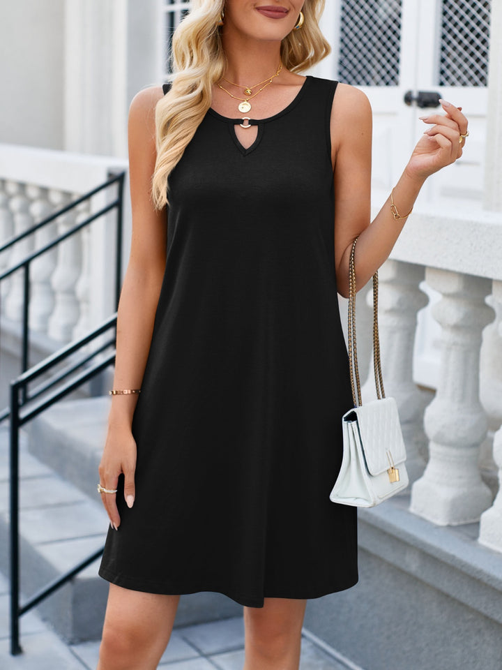 Lovelet Cutout Round Neck Sleeveless Dress