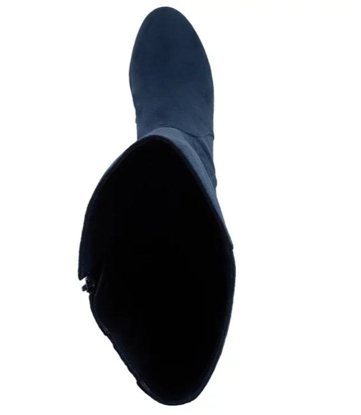 Bella Vita Women's Troy II Tall Dress Boots Navy Suede Size 8