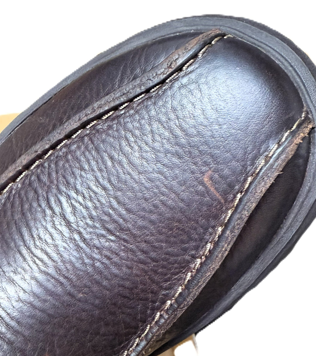 Clarks Men's Bradley Step Slip-On Shoes Brown Tumbled Leather Size 8 M
