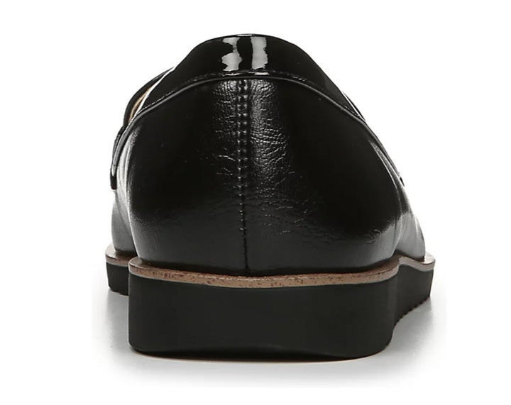 LifeStride Women's Zee Slip On Penny Loafers Shoes Black Faux Leather Size 7 1/2