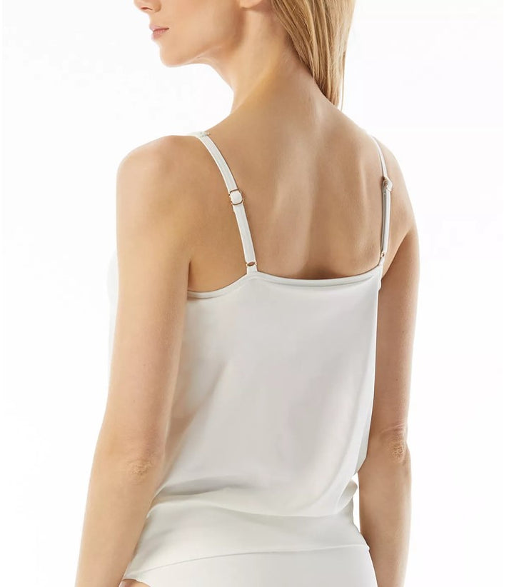 Michael Michael Kors Women's Lace-Up Blouson Tankini Top White Size L