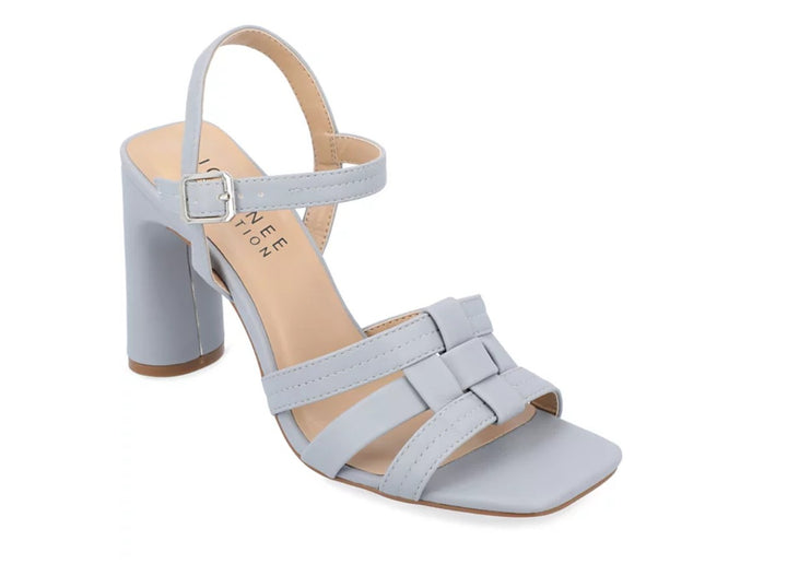 Journee Collection Women's Gibssen Square Toe Fisherman Sandals Blue Size 7