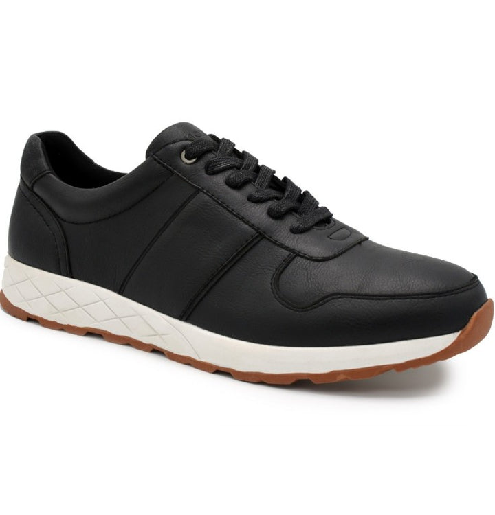 Aston Marc Men’s Hart Casual Court Sneaker Shoes Black Size 9.5