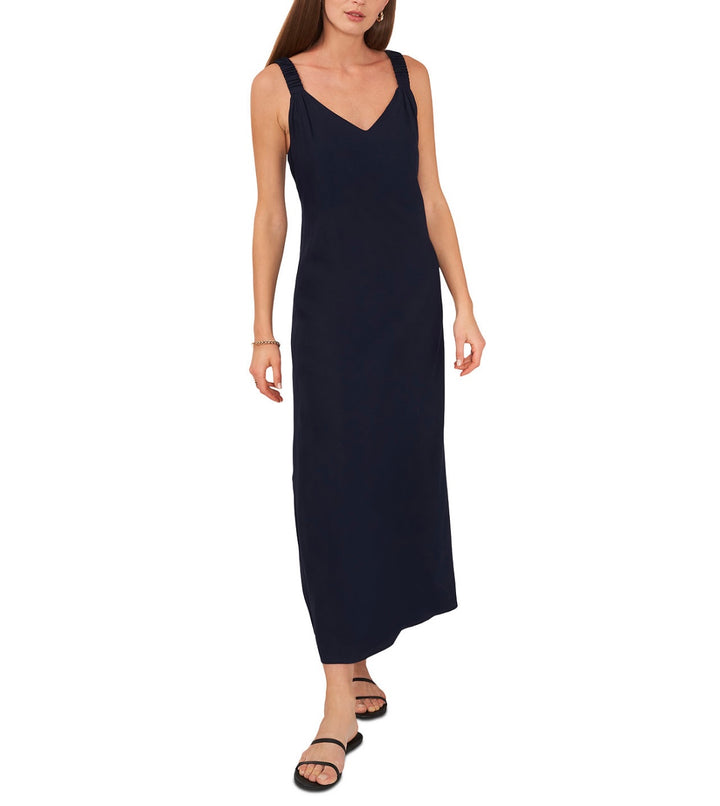 Sam & Jess Women's Sleeveless V-Neck Tank Maxi Dress Navy Size L