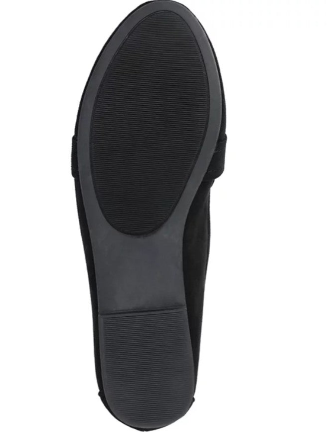 Journee Collection Women's Marci Slip On Flats Shoes Black Size 10