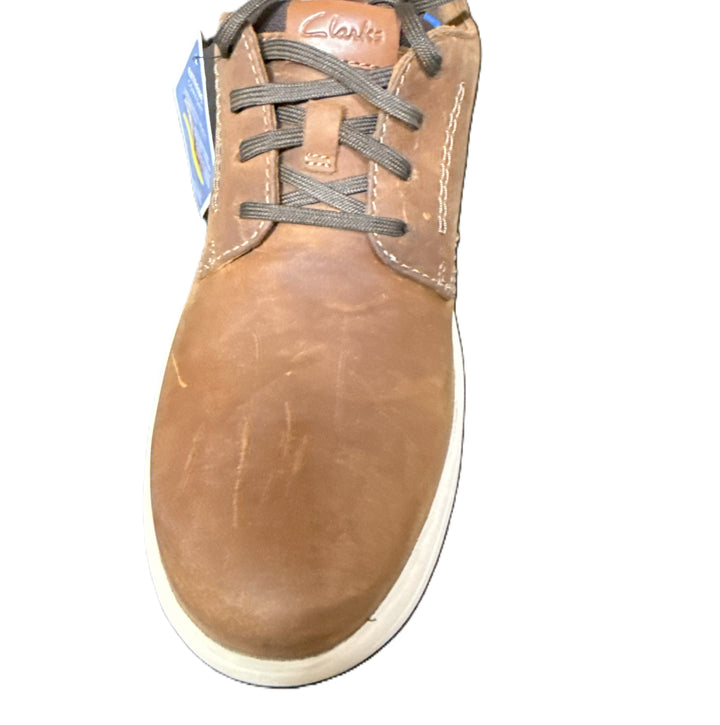 Clarks Collection Men's Bradley Plain Shoes Light Brown Leather Size 7 M