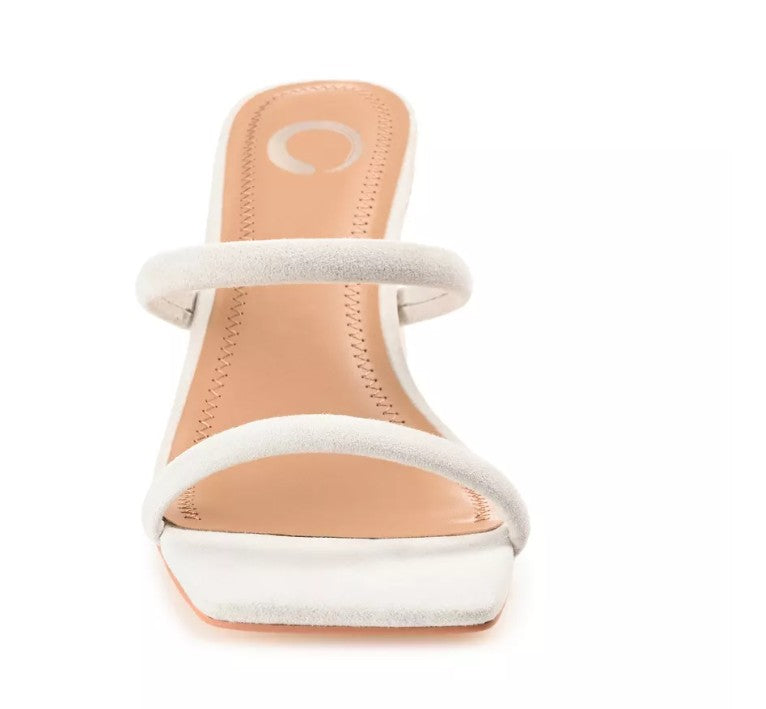 Journee Collection Women's Henrietta Dress Sandals Off White Size 8