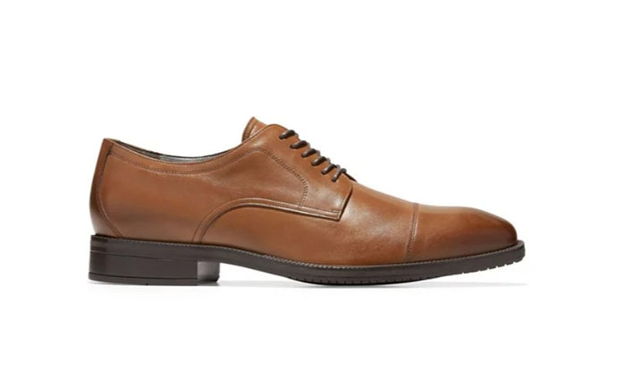 Cole Haan Men's Modern Essentials Cap Oxford Shoes British Tan Size 10 M