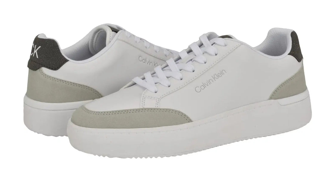 Calvin Klein Men's Blaven Sneakers Shoes Light Grey Size 11.5