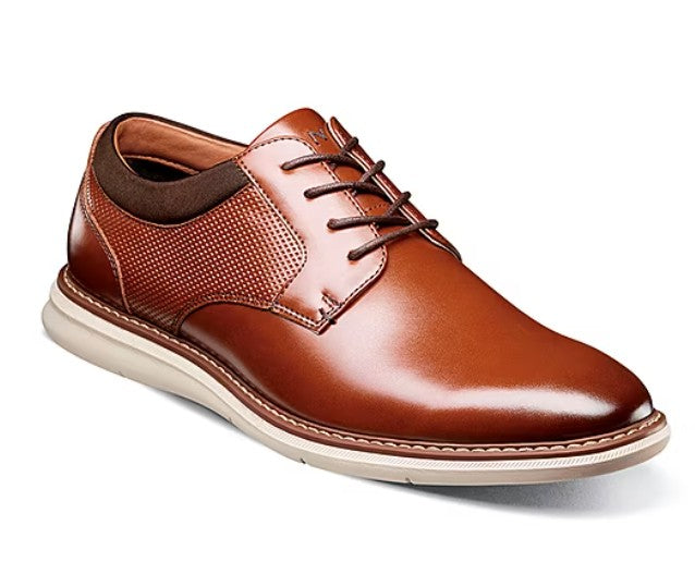 Nunn Bush Men's Chase Plain Toe Oxford Shoes Cognac Multi Size 8