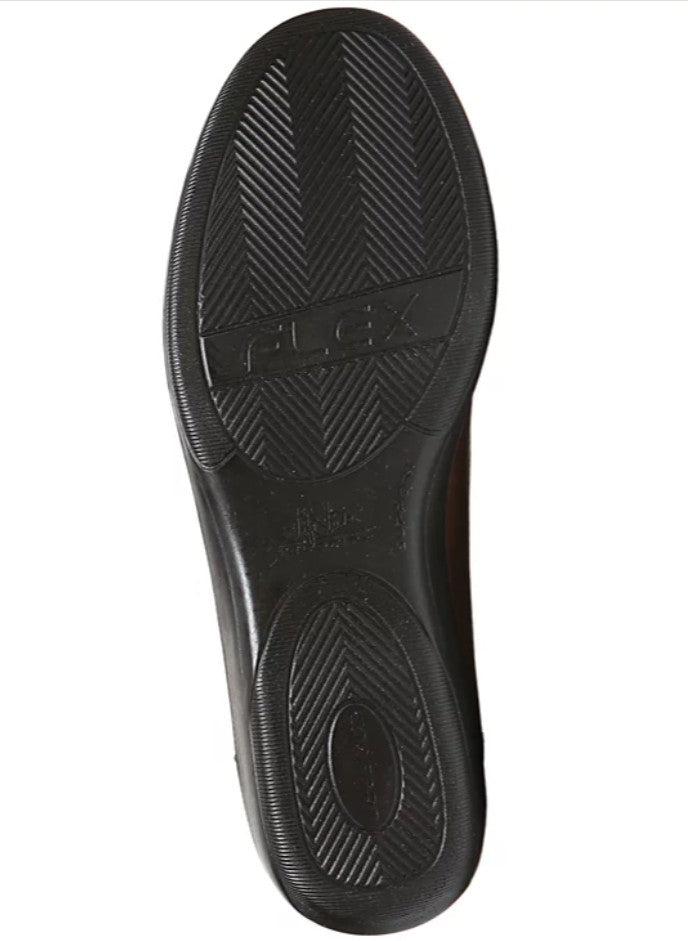LifeStride Women's I-Loyal Low Wedge Ballerina Flats Shoes Dark Tan Size 10