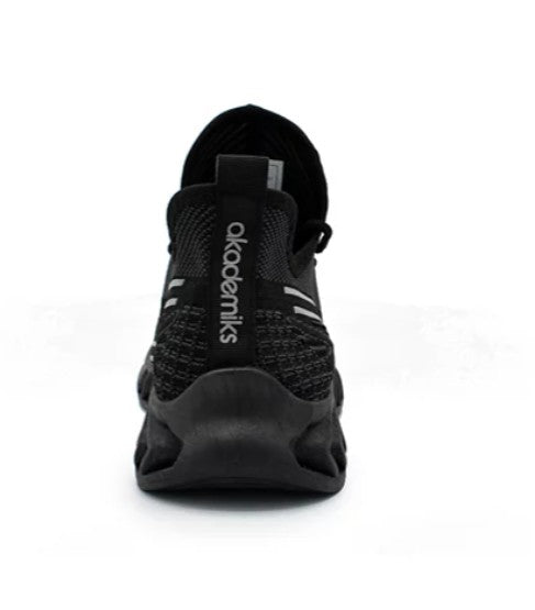 Akademiks Men's Fit 2.0 Knit Jogger Sneakers Black Gray Size 12
