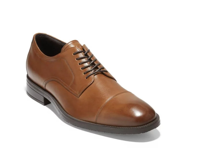 Cole Haan Men's Modern Essentials Cap Oxford Shoes British Tan Size 10 M