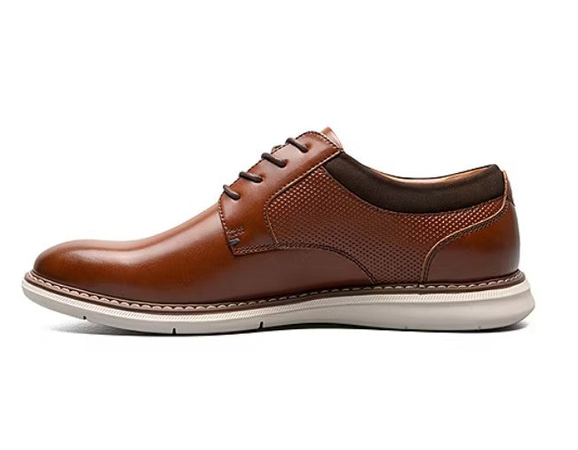 Nunn Bush Men's Chase Plain Toe Oxford Shoes Cognac Multi Size 8